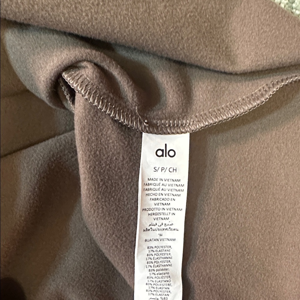 alo airlift winter warm 1/4 zip long sleeve | size xs
